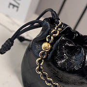 Colestore  Loewe Mini Flamenco Purse in Hagfish Black 23x17x5.5cm - 2