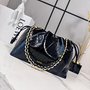 Colestore  Loewe Medium Flamenco Purse in Hagfish Black 30x10.5x20cm - 1
