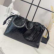 Colestore  Loewe Medium Flamenco Purse in Hagfish Black 30x10.5x20cm - 4