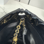 Colestore  Loewe Medium Flamenco Purse in Hagfish Black 30x10.5x20cm - 5