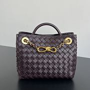 Colestore  Bottega Veneta Women's Small Andiamo Chain in Dark barolo 25x22x10.5cm - 1