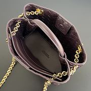 Colestore  Bottega Veneta Women's Small Andiamo Chain in Dark barolo 25x22x10.5cm - 5