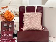 Colestore  Gucci GG Marmont Nano Bucket bag in Pink leather 16x17x6.5cm - 1
