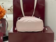 Colestore  Gucci GG Marmont Nano Bucket bag in Pink leather 16x17x6.5cm - 5