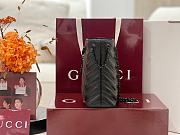 Colestore  Gucci GG Marmont Nano Bucket bag in Black leather 16x17x6.5cm - 5