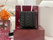 Colestore  Gucci GG Marmont Nano Bucket bag in Black leather 16x17x6.5cm - 4