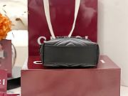 Colestore  Gucci GG Marmont Nano Bucket bag in Black leather 16x17x6.5cm - 3