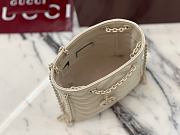 Colestore  Gucci GG Marmont Nano Bucket bag in Light Beige leather 16x17x6.5cm - 6