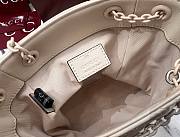 Colestore  Gucci GG Marmont Nano Bucket bag in Light Beige leather 16x17x6.5cm - 5