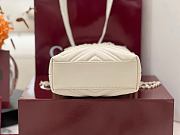 Colestore  Gucci GG Marmont Nano Bucket bag in Light Beige leather 16x17x6.5cm - 2