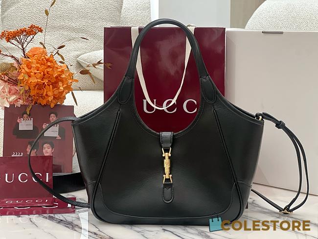 Colestore  Gucci Mercato Small tote bag in Black leather  26x23x11cm - 1