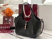 Colestore  Gucci Mercato Small tote bag in Black leather  26x23x11cm - 4