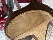 Colestore  Gucci Mercato Small tote bag in Sand and Brown GG canvas  26x23x11cm - 6