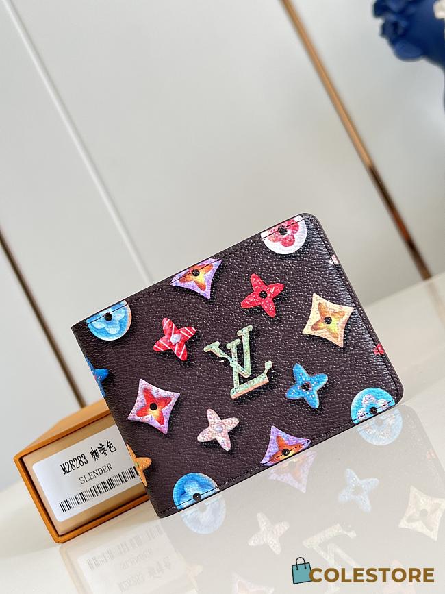 Colestore Louis Vuitton Slender Wallet Chocolate 11 x 8.5 x 2 cm - 1