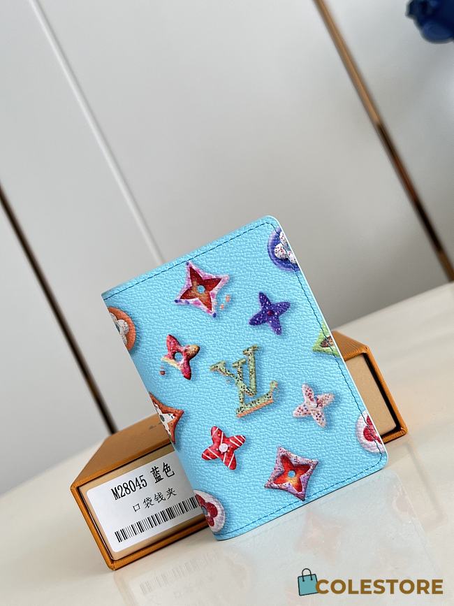 Colestore Louis Vuitton Pocket Organizer BlueBerry M28045 7.5 x 11.1 x 1 cm - 1