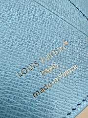 Colestore Louis Vuitton Pocket Organizer BlueBerry M28045 7.5 x 11.1 x 1 cm - 6
