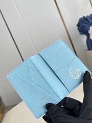 Colestore Louis Vuitton Pocket Organizer BlueBerry M28045 7.5 x 11.1 x 1 cm - 5