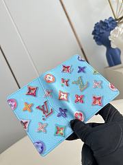 Colestore Louis Vuitton Pocket Organizer BlueBerry M28045 7.5 x 11.1 x 1 cm - 3