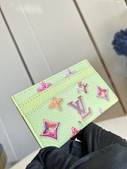 Colestore  Louis Vuitton Double Card Holder Pistachio M28046 11 x 7 x 1.5 cm - 4