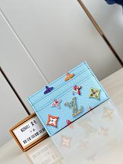 Colestore  Louis Vuitton Double Card Holder Blueberry 11 x 7 x 1.5 cm - 1