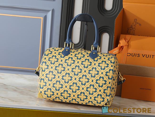 Colestore Louis Vuitton Speedy Trunk 25 Blue/Gold M27411 27 x 20 x 15 cm - 1