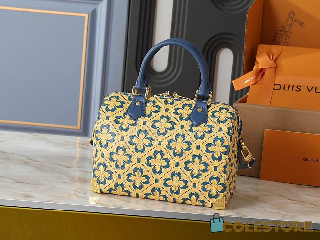 Colestore Louis Vuitton Speedy Trunk 20 Blue/Gold  20.5 x 16 x 11cm - 1