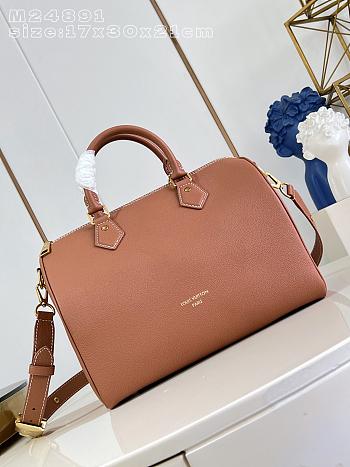 Colestore Louis Vuitton Speedy Soft 30 Cognac Grained Calf leather M24892 17 x 30 x 21cm