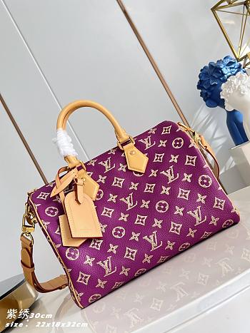 Colestore Louis Vuitton Speedy P9 Bandoulière 30 Golden Lotus Purple M28076 32 x 22.5 x 18 cm