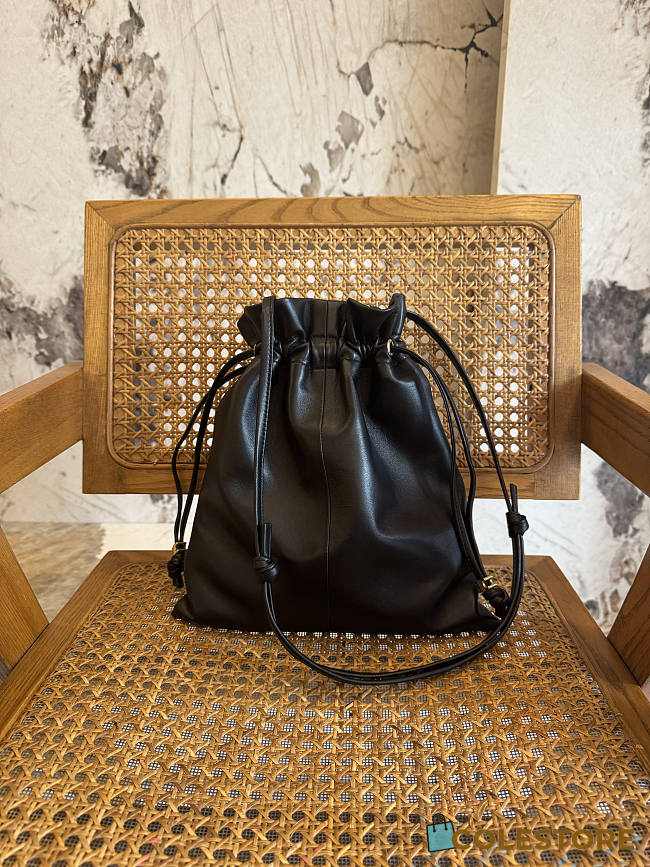 Colestore  Celine Small Crystal Pouch in Lambskin Black 29 x 32 x 0.5 cm - 1