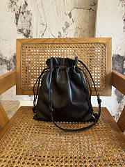 Colestore  Celine Small Crystal Pouch in Lambskin Black 29 x 32 x 0.5 cm - 1