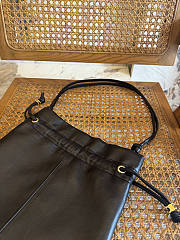Colestore  Celine Small Crystal Pouch in Lambskin Black 29 x 32 x 0.5 cm - 2