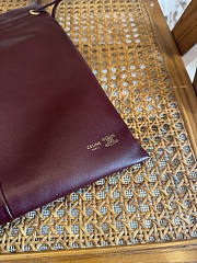 Colestore  Celine Small Crystal Pouch in Lambskin Syrah 29 x 32 x 0.5 cm - 3