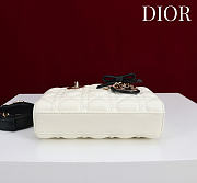 Colestore Dior Mini Lady D-Joy Bag Two-Tone Latte and Black Cannage Lambskin 19 x 10.5  x 5.5cm   - 4