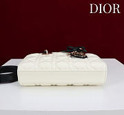 Colestore Dior Small Lady D-Joy Bag Two-Tone Latte and Black Cannage Lambskin 22 x 11  x 6cm - 6