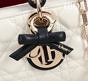 Colestore Dior Small Lady D-Joy Bag Two-Tone Latte and Black Cannage Lambskin 22 x 11  x 6cm - 2