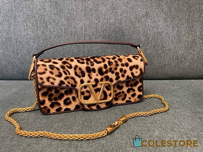 Colestore Valentino Garavani Locò Leopard Print Shoulder Bag 27x13x6cm - 1