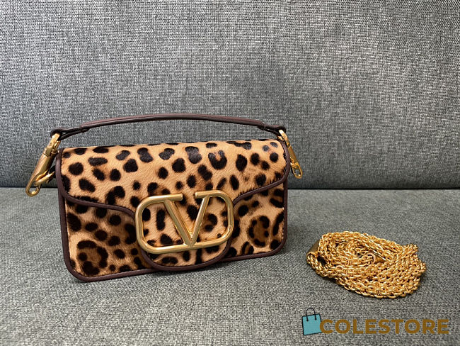 Colestore Valentino Garavani Locò Leopard Print Shoulder Bag 20x11x5cm - 1