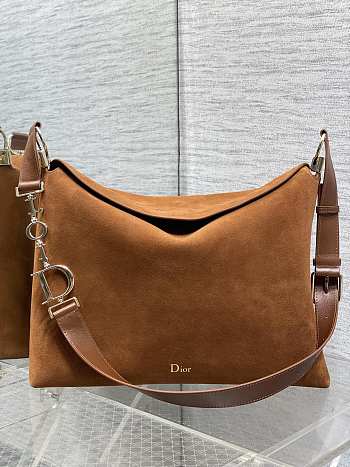 Colestore Dior Hobo Bag in Suede Calfskin Caramel 39x29x11cm
