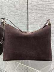 Colestore Dior Hobo Bag in Suede Calfskin Dark Brown 39x29x11cm - 6