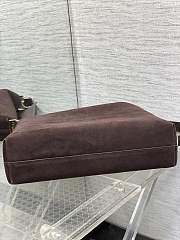 Colestore Dior Hobo Bag in Suede Calfskin Dark Brown 39x29x11cm - 2