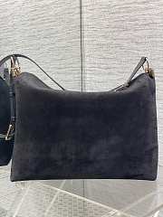 Colestore Dior Hobo Bag in Suede Calfskin Black 39x29x11cm - 6