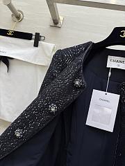 Colestore Chanel Tweed Jacket Black, Metallic Thread - 6