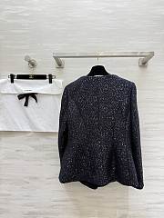 Colestore Chanel Tweed Jacket Black, Metallic Thread - 4