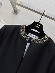 Colestore Dior Black Wool & Silk Jacket with Embroidered - 4