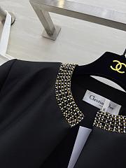 Colestore Dior Black Wool & Silk Jacket with Embroidered - 5