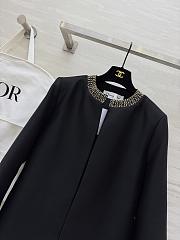 Colestore Dior Black Wool & Silk Jacket with Embroidered - 3