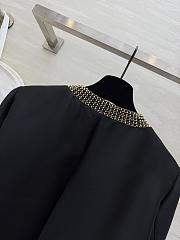 Colestore Dior Black Wool & Silk Jacket with Embroidered - 2