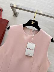 Colestore Valentino Sleeveless Mini Dress with Crystal Bow Details Pink - 6