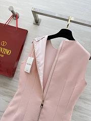 Colestore Valentino Sleeveless Mini Dress with Crystal Bow Details Pink - 5