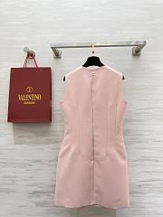 Colestore Valentino Sleeveless Mini Dress with Crystal Bow Details Pink - 2